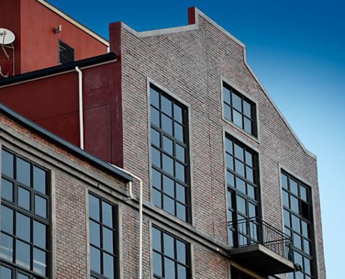 Metal Windows - Castle Brewery - Outside Windows View