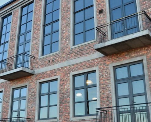 Metal Windows - Castle Brewery - Outside Window View