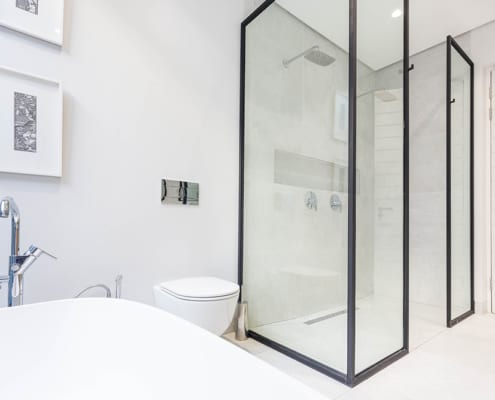 Master bathroom ensuite - Metal Windows - House Nel