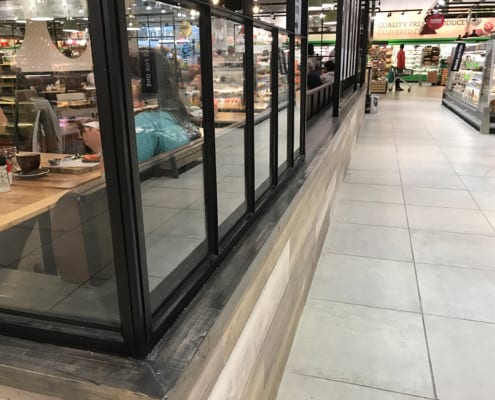 Knead bakery in PnP Constantia - Walk Way - Metal Windows