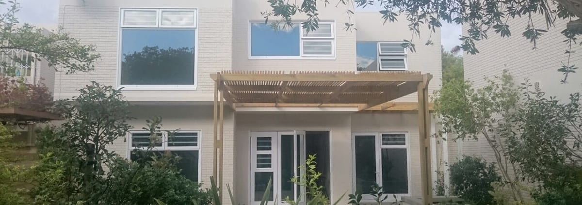 Forest Glade Tokai Residential Family Home - Metal Windwos - Main House View