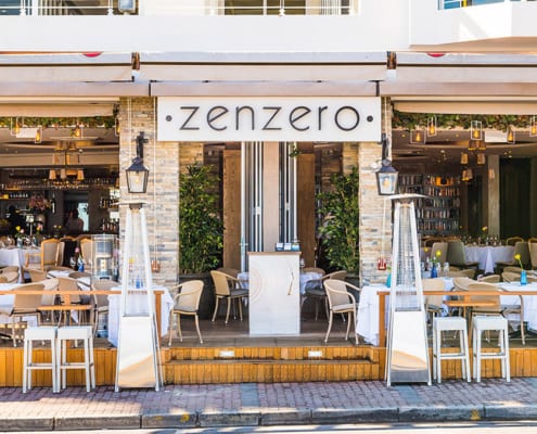 Zenzero Restaurant - Metal Windows - Aluminium Windows - Main Entrance View