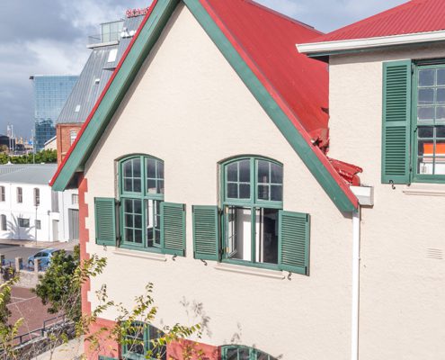 The Waterfront Theatre School - Metal Windows - Aerial View The Waterfront Theatre School - Metal Windows - Aerial View
